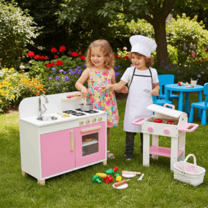 Balcão Infantil Rosa em MDF 15mm – Mundo de Imaginação