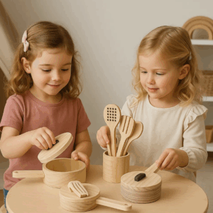 Kit Panelinhas Brinquedo Infantil Educativo Madeira Pinus